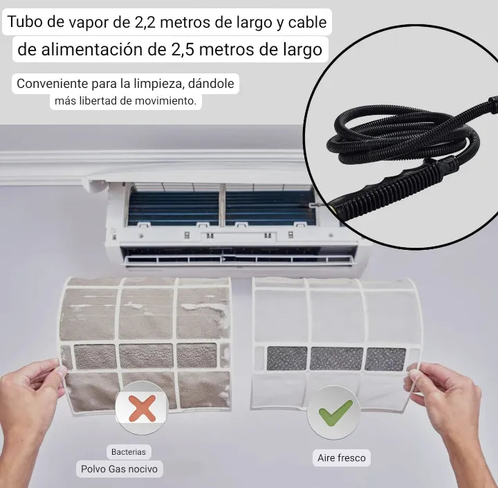 Limpiador a Vapor de Alta Presión ¡Limpieza Profesional en Casa!