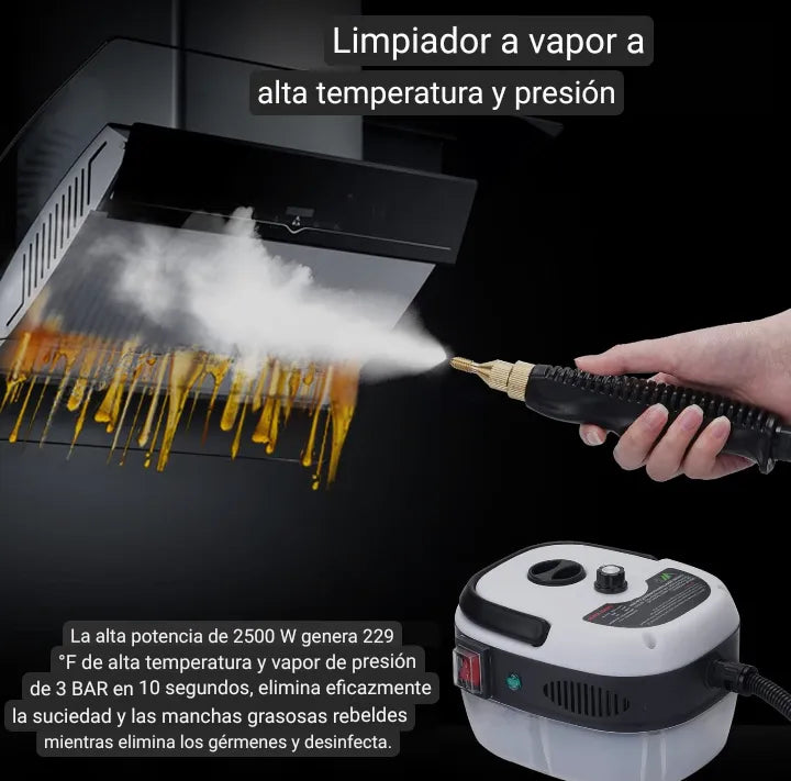 Limpiador a Vapor de Alta Presión ¡Limpieza Profesional en Casa!