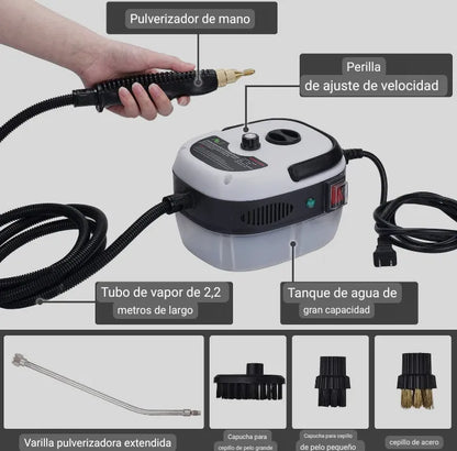 Limpiador a Vapor de Alta Presión ¡Limpieza Profesional en Casa!